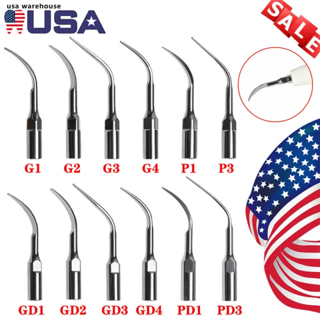 5× Dental Ultrasonic Piezo Scaler Tips fit Woodpecker EMS DTE SATELEC Handpiece