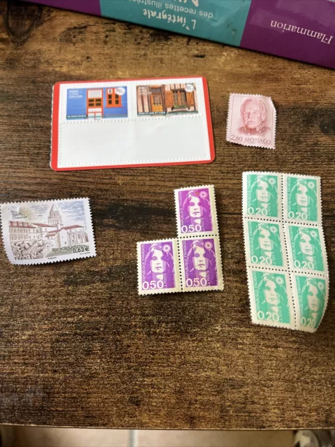 lot de timbres oblitérés anciens divers