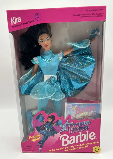 MATTEL 1995 FLYING Hero Kira Barbie Doll 14032 Rare edition