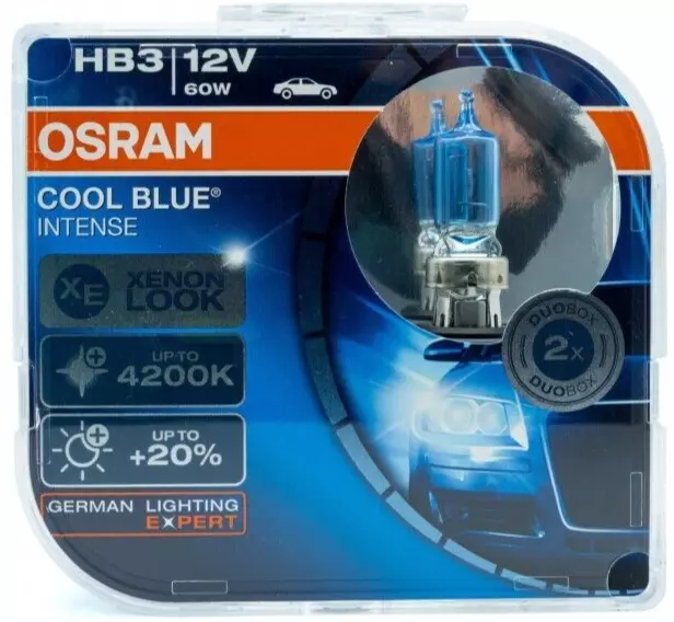 OSRAM HB3 9005 COOL BLUE INTENSE 4200K 60W P20d Duo Box - Xenon Look