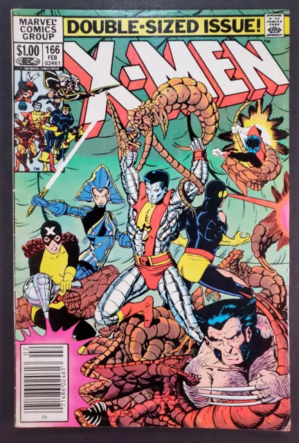 Uncanny X-Men #166 1st Appearance of Lockheed Marvel Comics 1982