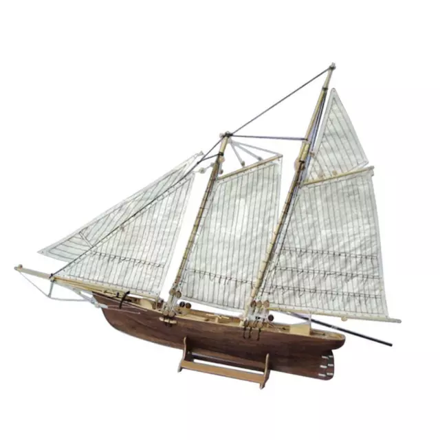 Wooden Sailboat Model Kit Racing Yacht   3D Puzzle for Kids & Adults