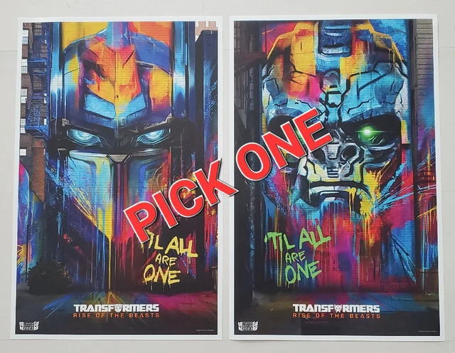 Poster Transformers Rise Of The Beasts 53x158cm - Déco Murale Officielle Licence