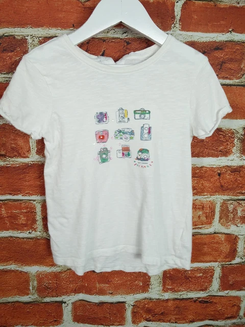 Pacchetto Ragazze Età 5-6 Anni Gap Zara Next T-Shirt Pantaloncini Estate Farfalla 116Cm 3