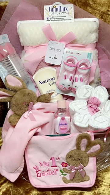 Baby Girl First Easter Gift basket