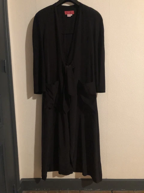 Manteau Croisé Spoom Gris Et Blanc - Taille 38, Laine Mélangée, Occasion En Excellent état