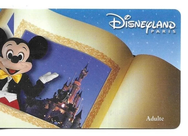 Rare / Passeport Euro Disney : Mickey - Disneyland Paris Eurodisney France Card