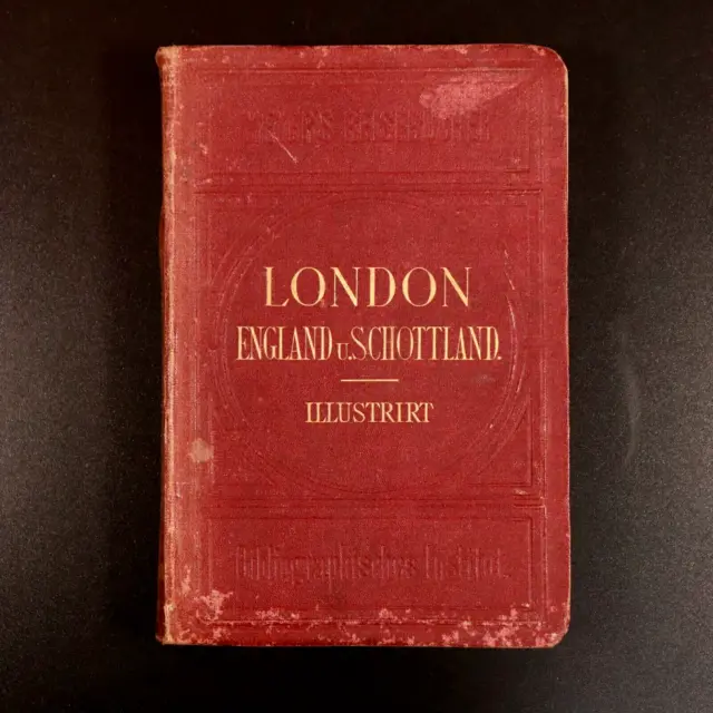 1871 London England und Schottland by Ravenstein Antiquarian Travel Guide w/Maps