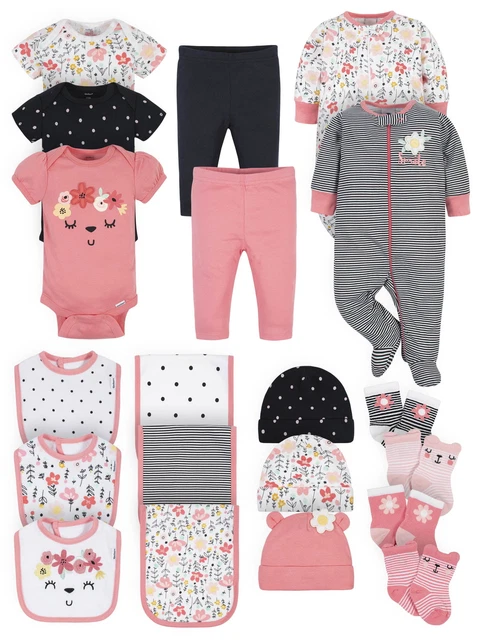 Baby Girl Newborn Shower Gift Set, 20-Piece (Newborn-0/6 Months).