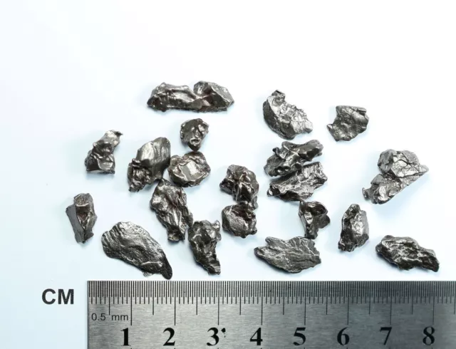 20 x Meteorit Campo del Cielo 24,96 g /  Meteorite / Asteroid / Sternschnuppen