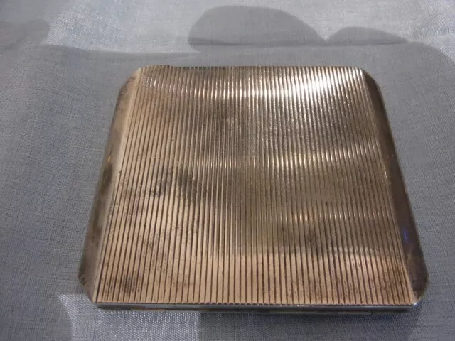 SP379-925er Silber Puderdose alt Höhe 0,5x7x7,5 cm Gewicht 88,6 Gramm