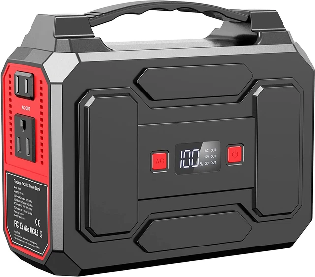Portable Power Supply Charger Bank AC Outlet Laptop Battery Backup External Pack
