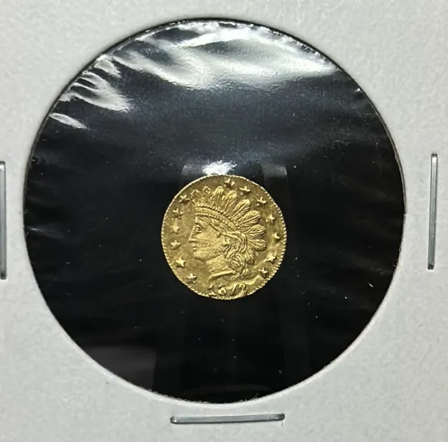 RARE - 1879 California Gold 1/4 Dollar Coin