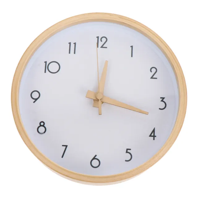 Room Hanging Decor Wall Clock Battery Operated Round Home Household