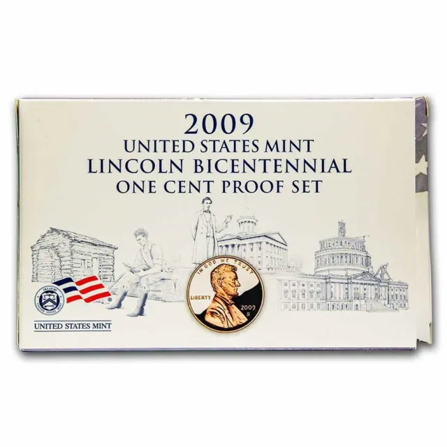 2009 United States Mint Lincoln One Cent Proof Set San Francisco Proof Coins OGP