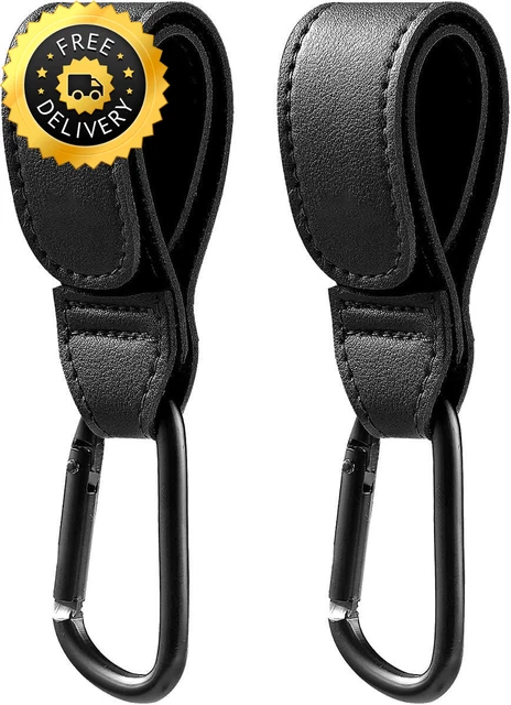 2 Stck. Kinderwagen Hakenclips - strapazierfähiger Kinderwagen Buggyclips, Babytasche...