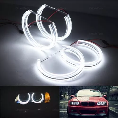 4X ANGEL EYES Ringe Standlicht CCFL Scheinwerfer 146mm für BMW E36 E46 E39 E38