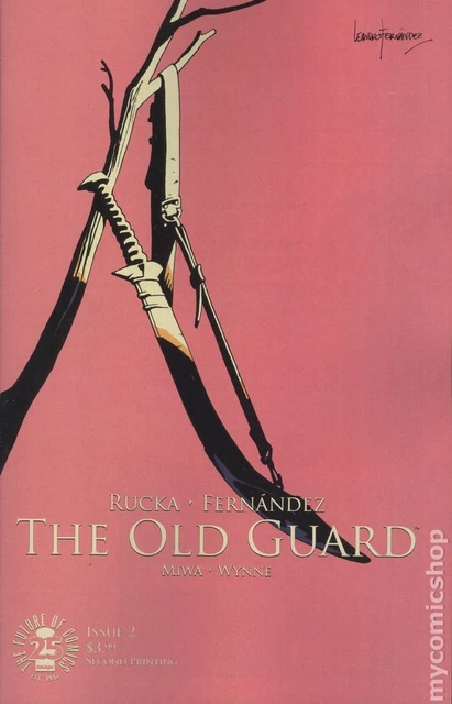 Old Guard #2C Fernandez Variant 2nd Printing VF 2017 Stock Image