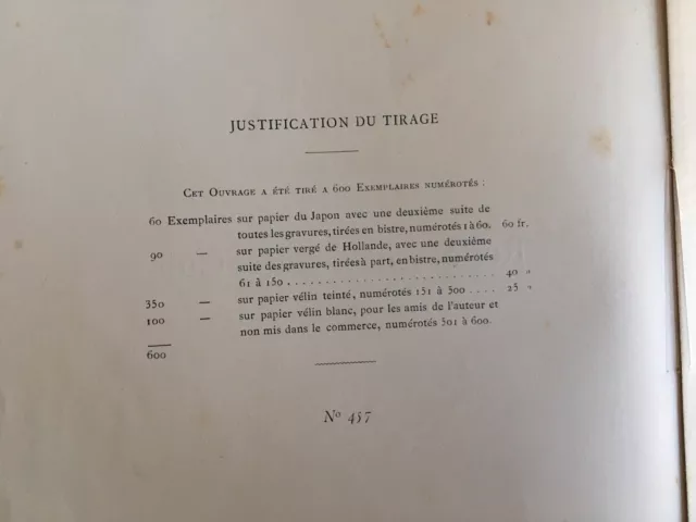 Prosper MARIUS ronces et gratte-culs Jules lemonnyer 1884 numéroté vélin E.O 2