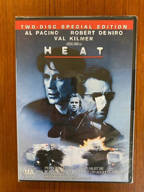 Heat DVD 2 Disc edition Region 4 New Robert De Niro, Al Pacino, Val Kilmer