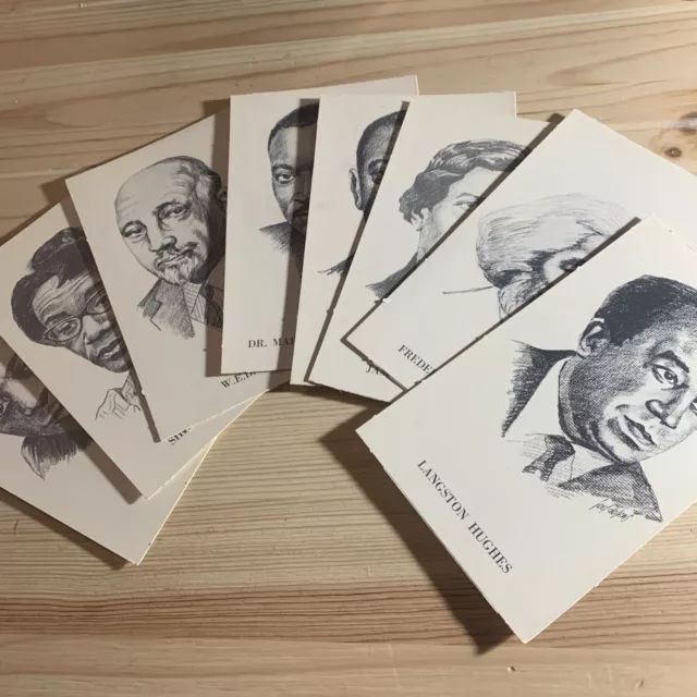 1970 Ed-U-Cards Famous Black People,  Trivia Game cards-  25 Rare