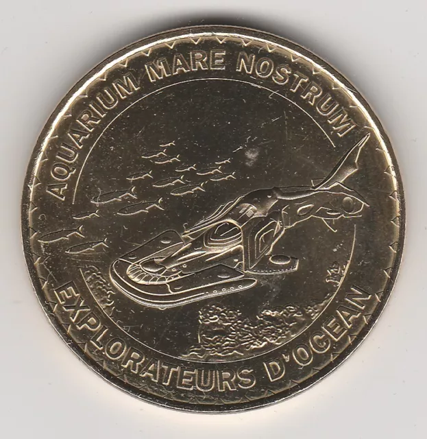 A 2014 Token Medaille Souvenir Mdp -- 34 000  N°6 Aquarium Mare Nostrum