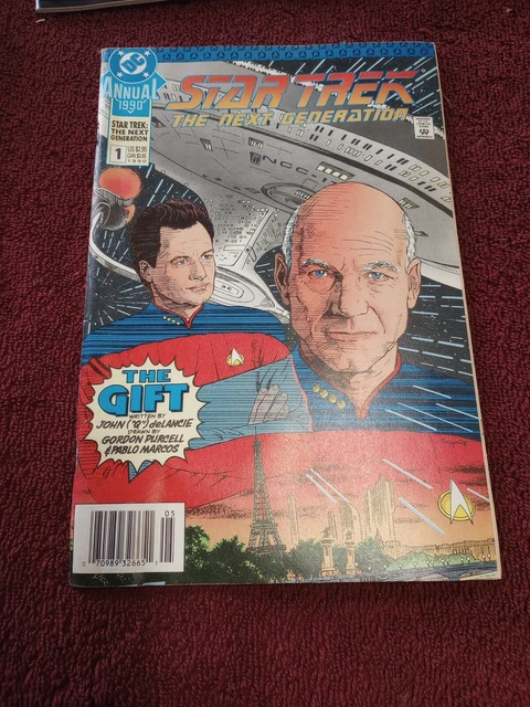 Star Trek The Next Generation Annual #1 VF DC Comics 1990 Picard Q Data Worf
