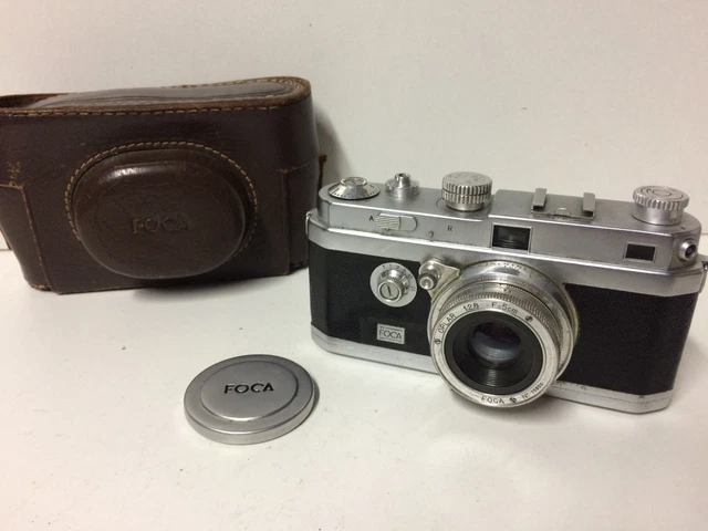 Appareil Photo Argentique Foca Sport - Objectif 45mm F/3.5, étui Cuir, Occasion Fonctionnel
