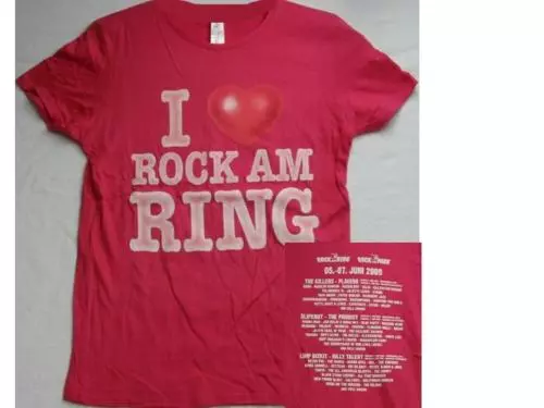 ROCK AM RING  2009 - I Love Rock am Ring - Girlie Girl Shirt - Größe / Size M