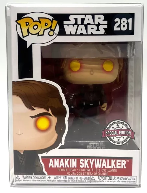 Funko Pop Star Wars Anakin Skywalker #281 Special Edition with POP Protectors