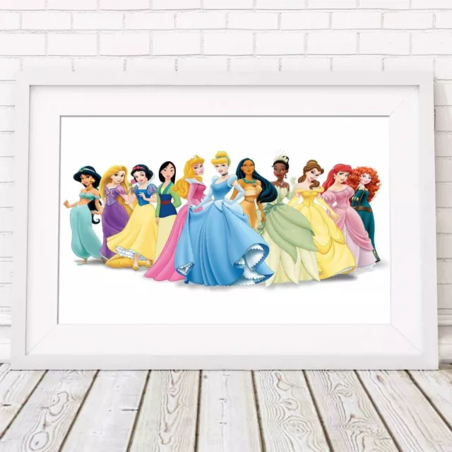 DISNEY CHARACTERS - Princess Poster Picture Print Sizes A5 to A0 *FREE DELIVERY*