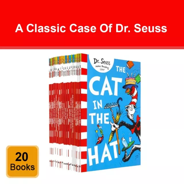 A Classic Case Of Dr. Seuss 20 Books Collection Children Set Ages 4+ Paperback