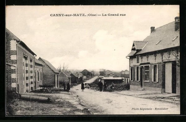 CPA Canny-sur-Matz, La Grande rue