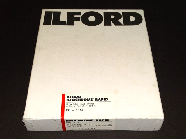 Papel Ilford Ilfochrome Rapid (Perla) 20,3x25,4 cm (8x10 pulgadas) - 100 hojas