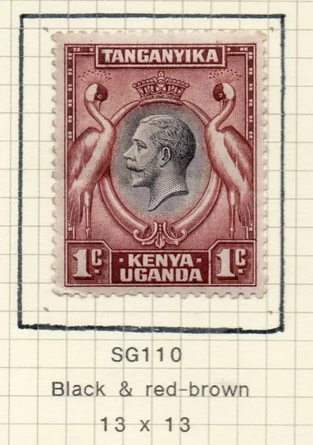 Kenya Uganda Tanganyika 1935-37 Early Issue Fine Mint Hinged 1c. NW-157314