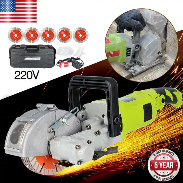 4KW 220V Electric Wall Chaser Groove Cutting Wall Slotting Machine Home House US