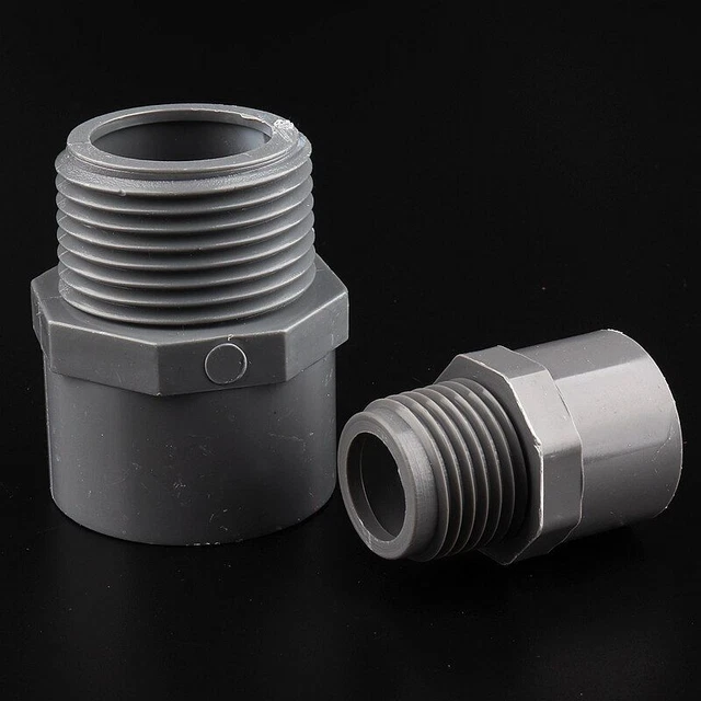1/2"To 2" Male Thread PVC Pipe Quick Equal Straight Connectors Water Pipe Quick