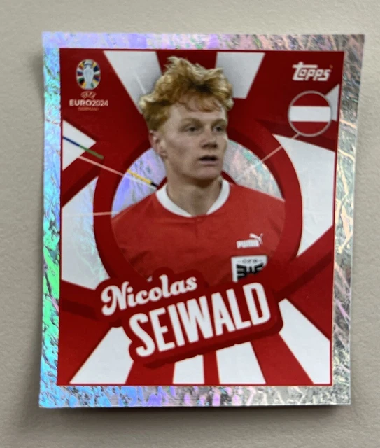 TOPPS EURO 2024 Sticker Nicolas Seiwald Player To Watch Foil AUT PTW