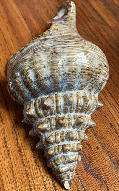VINTAGE CERAMIC  conch shell wall Ash Tray