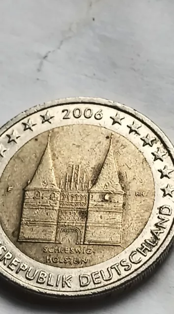 2 € Euro Münze Deutschland Schleswig-Holstein 2006 G seltene Fehlprägung