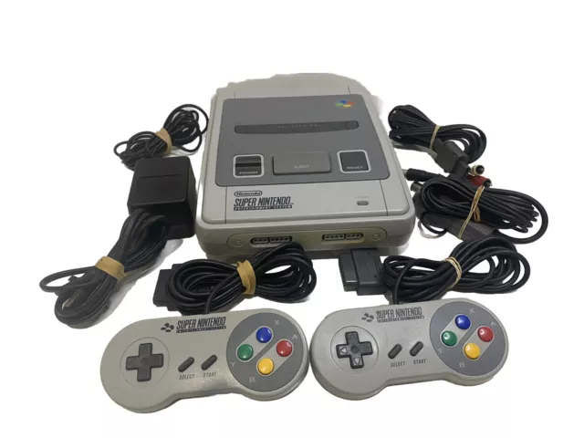 Nintendo Super Nintendo - SNES - 2x Official Controllers - Free Post - VGC -Rare