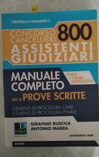 115 Concorso cancellieri. 800 assistenti giudiziari. Manuale completo