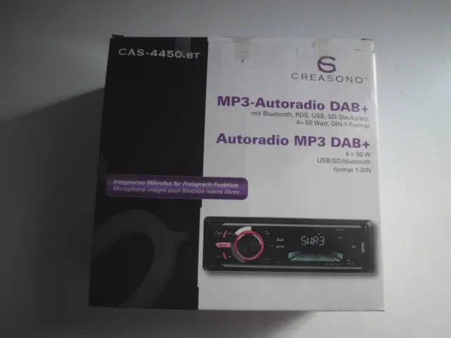 Creasono 2 DIN Autoradios: 2-DIN-MP3-Autoradio CAS-4380.bt mit RDS