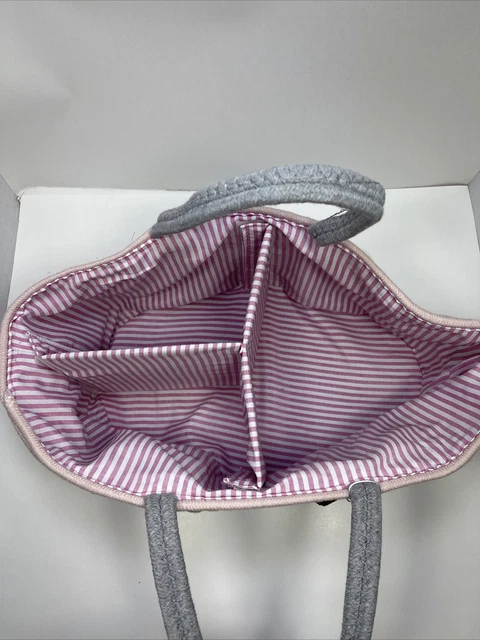 Baby Diaper Caddy Organizer Cotton Rope Storage Basket, Portable Tote 2