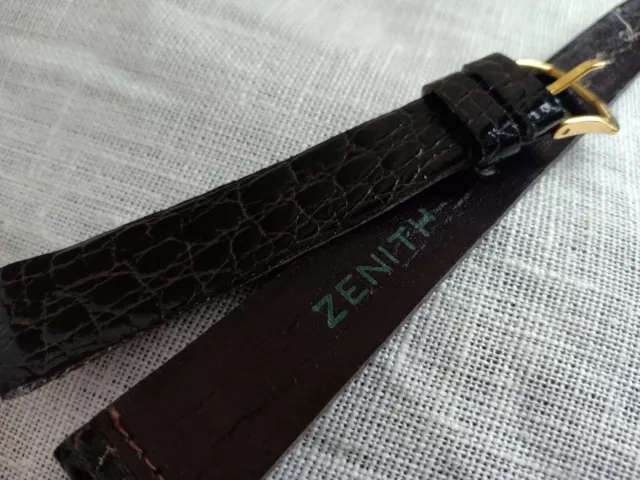 CINTURINO ZENITH VINTAGE 16 Mm. Nos Perfetto Stato EUR 39 00
