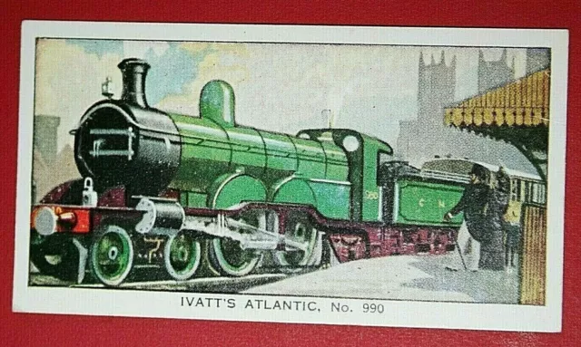 GREAT NORTHERN RAILWAY Ivatt Atlantic Dampflokomotive Vintage Karte ED03