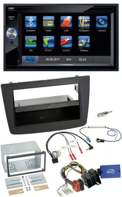 Blaupunkt Lenkrad USB Bluetooth TMC 2DIN Navigation für Alfa Romeo Mito 08-14 sc