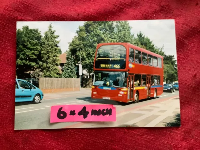 LONDON BUS PHOTO B/W METROBUS 436 YV03 PZF Route 466.