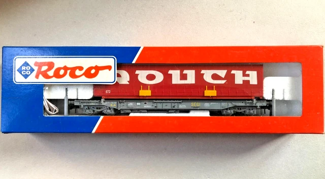 Wagon Kangourou Roco Avec Remorque Barilla FS 46572 - HO Neuf