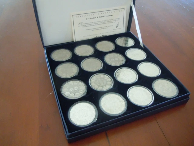 Coffret Aluminium Safe 160 Pour Collection De Pièces - Intérieur Velours Bleu 6 Compartiments